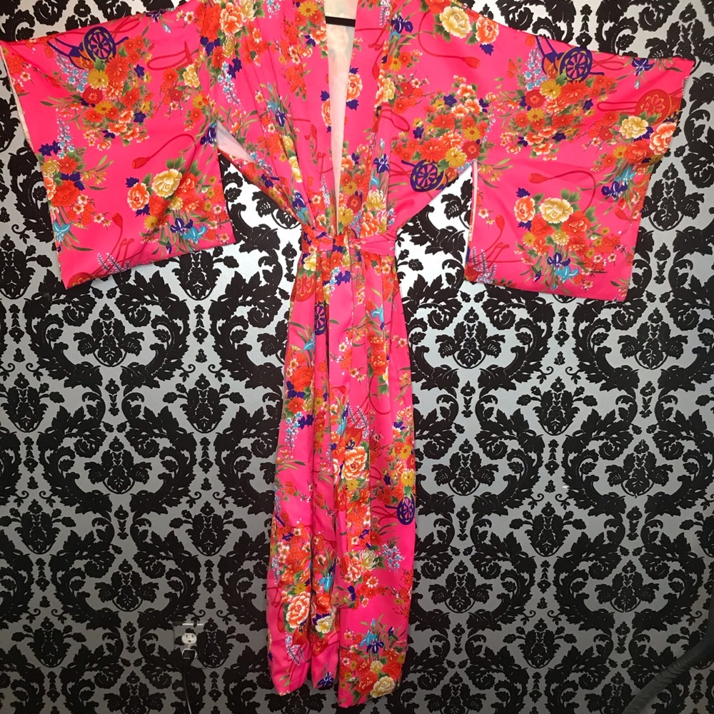 Vtg. Japanese Kimono Dressing Gown